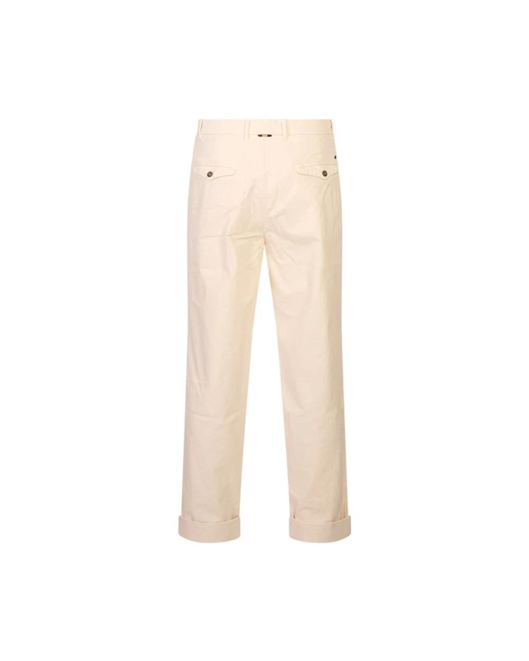 Mason's Natural Straight Trousers for men
