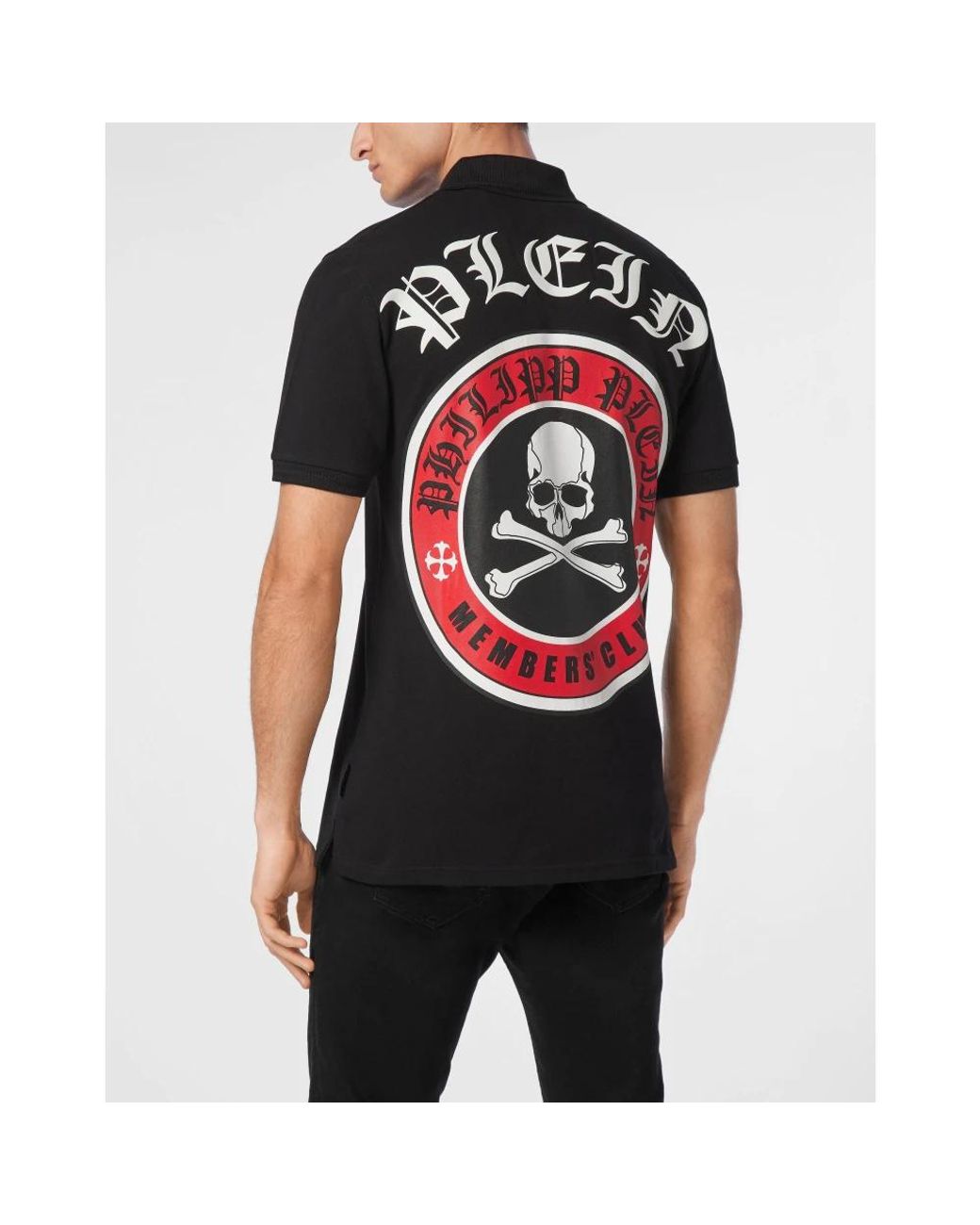 Philipp Plein Black Polo Shirts for men