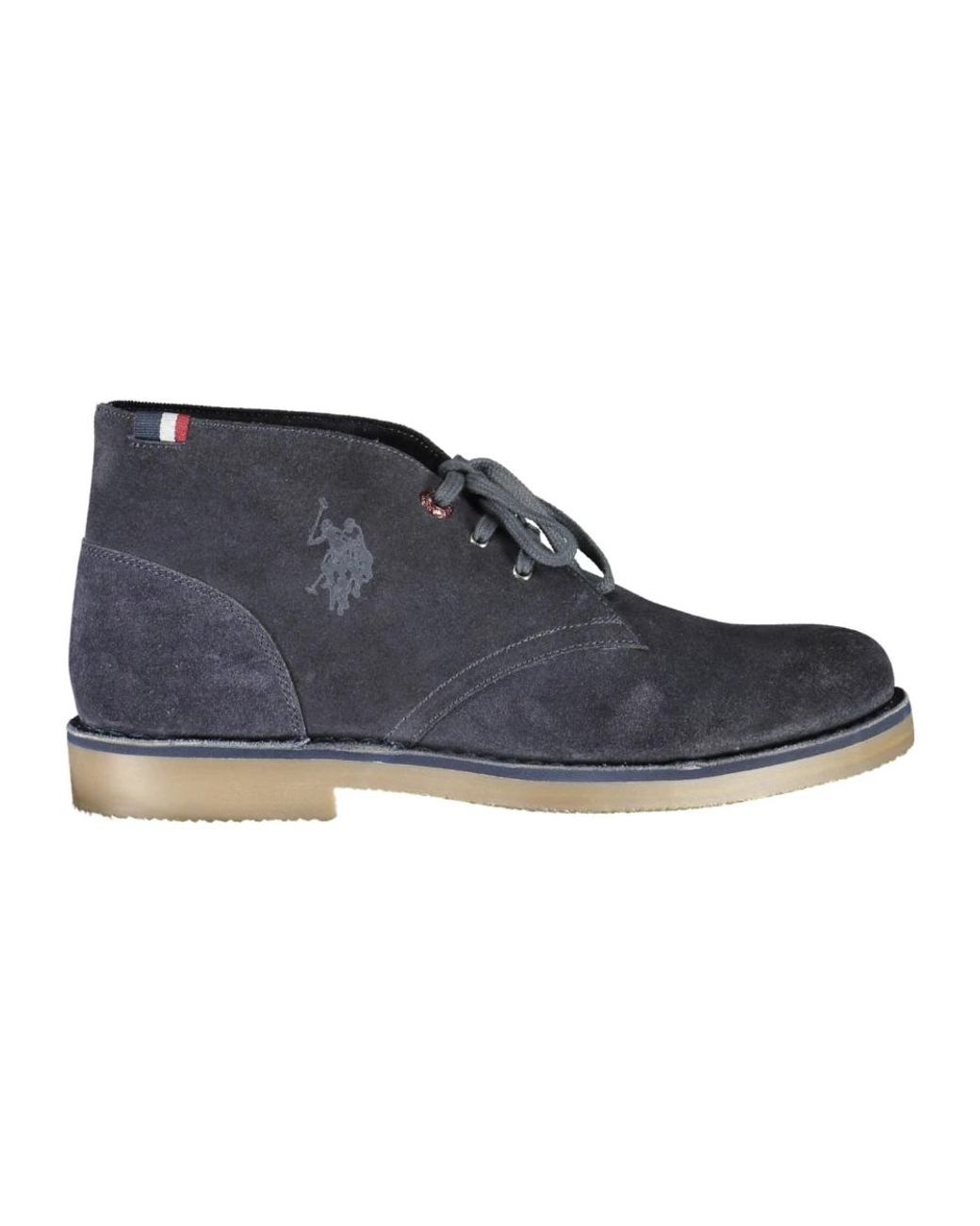 U.S. POLO ASSN. Blue Lace-Up Boots for men