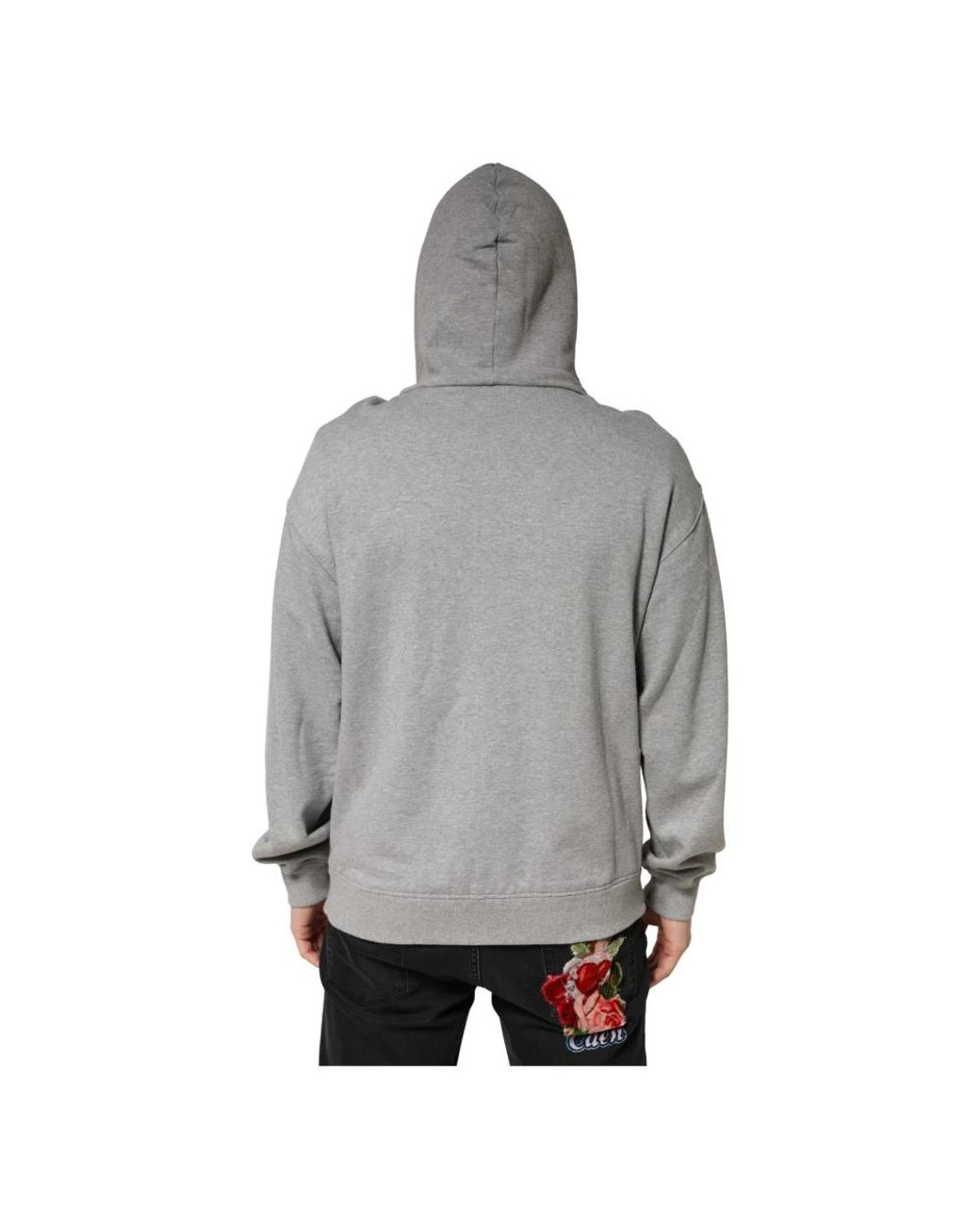 Dolce & Gabbana Gray Hoodies for men