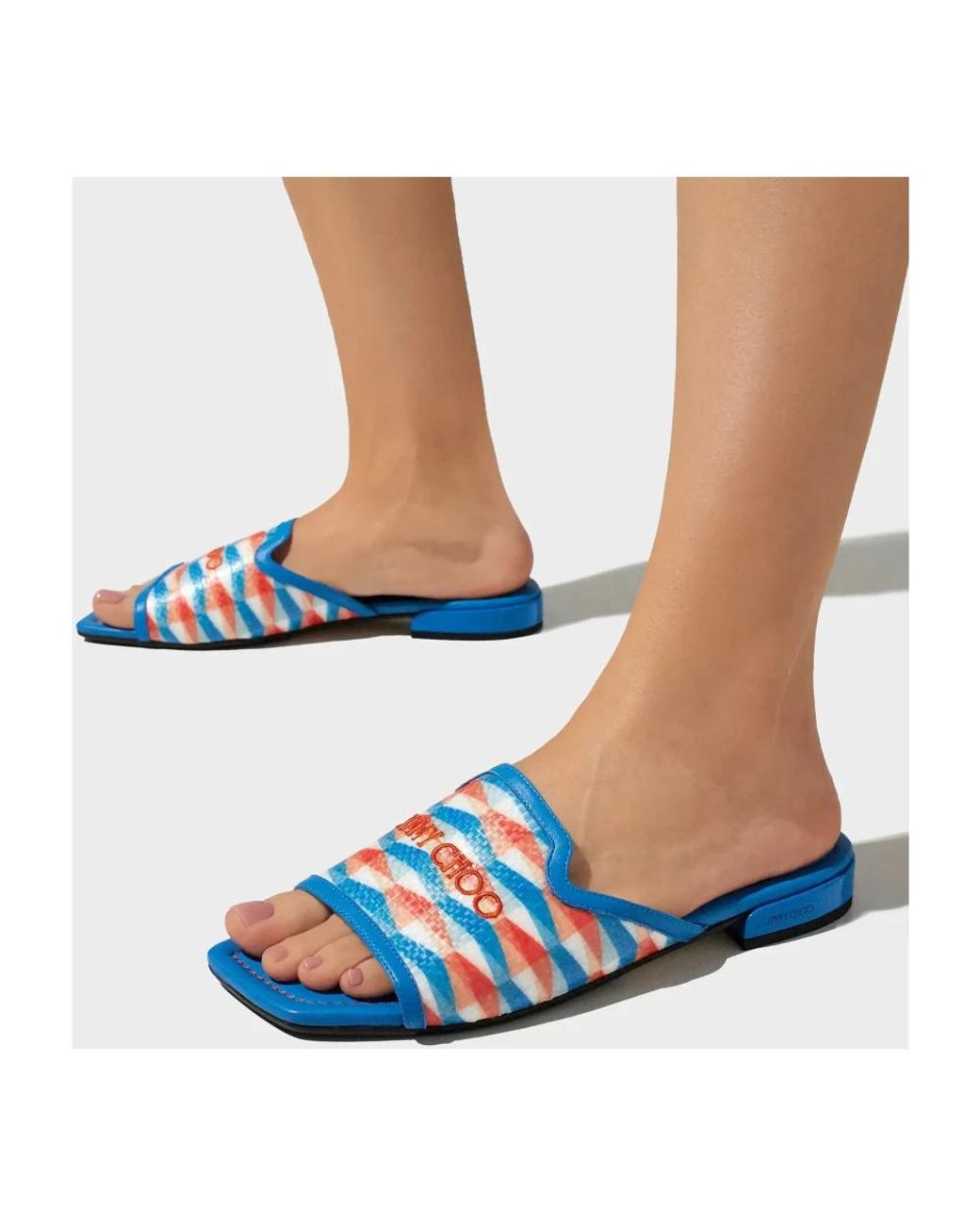 Jimmy Choo Blue Nako Flat
