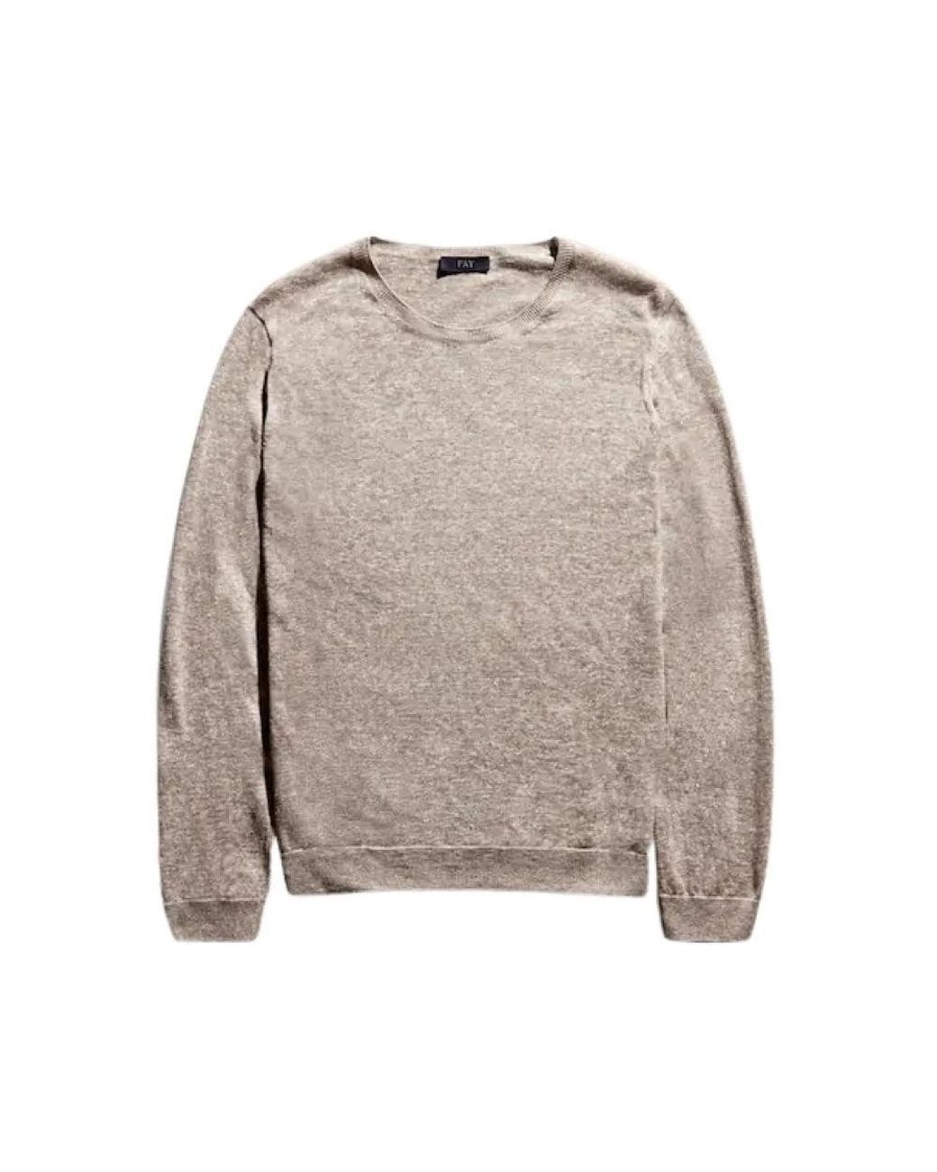 Fay Gray Round-Neck Knitwear for men