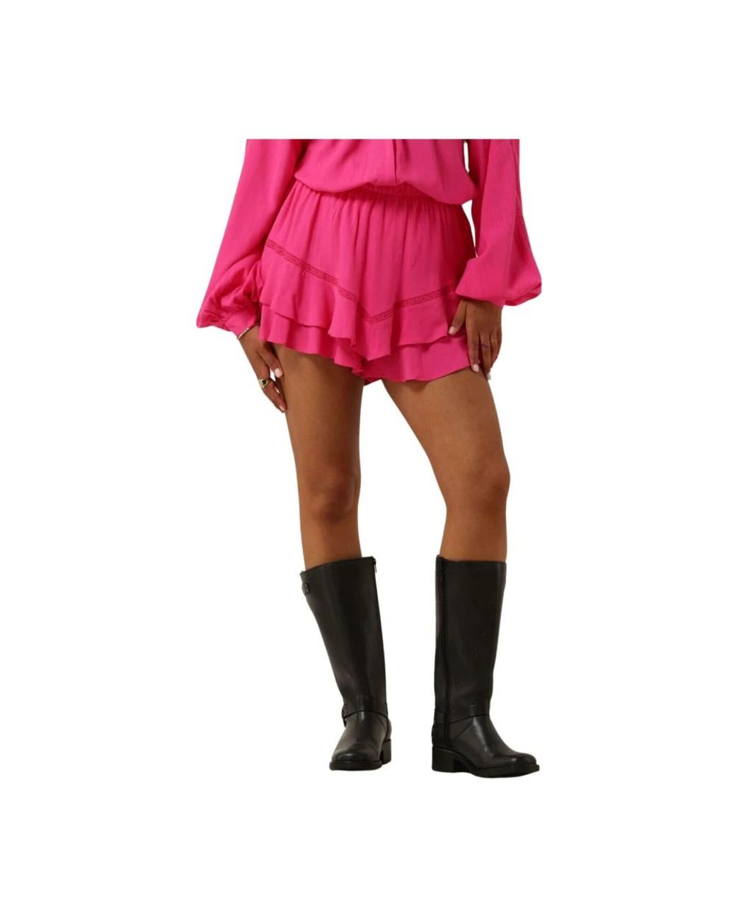 Harper & Yve Rokken ,Roze ,Roze Minirok Yanick-Sh in het Pink