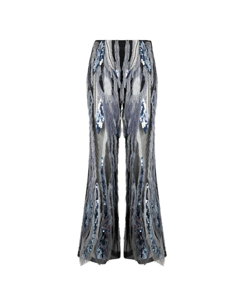 Alberta Ferretti Blue Wide Trousers
