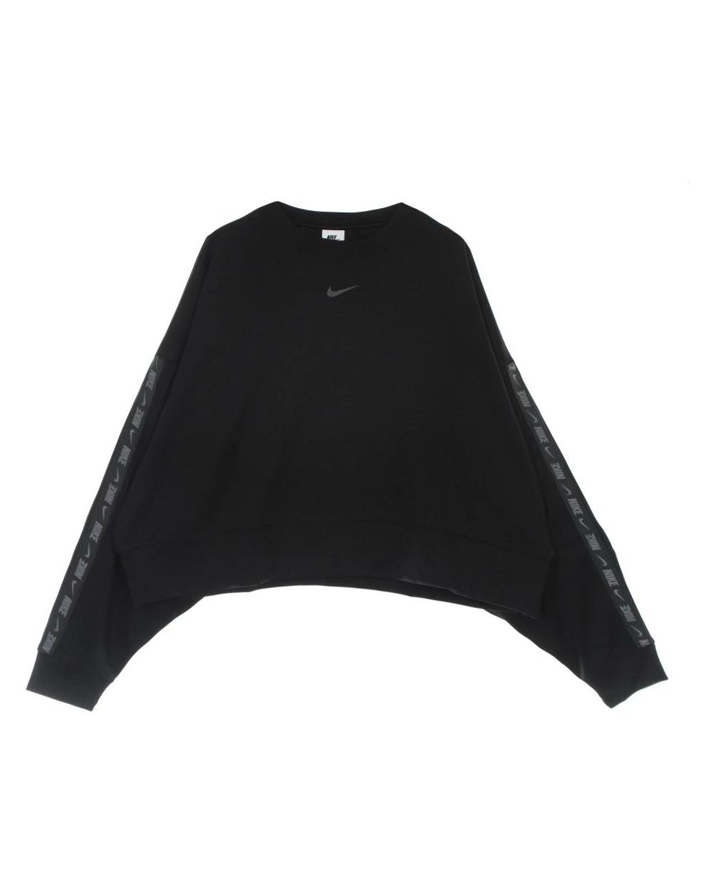 Nike Fitness ,Zwart ,Polyester Lichtgewicht Crewneck Sweatshirt in het Black