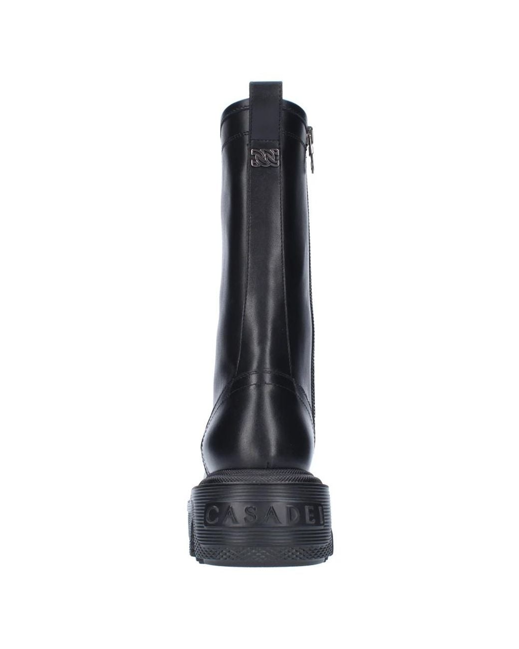 Casadei Black Lace-Up Boots