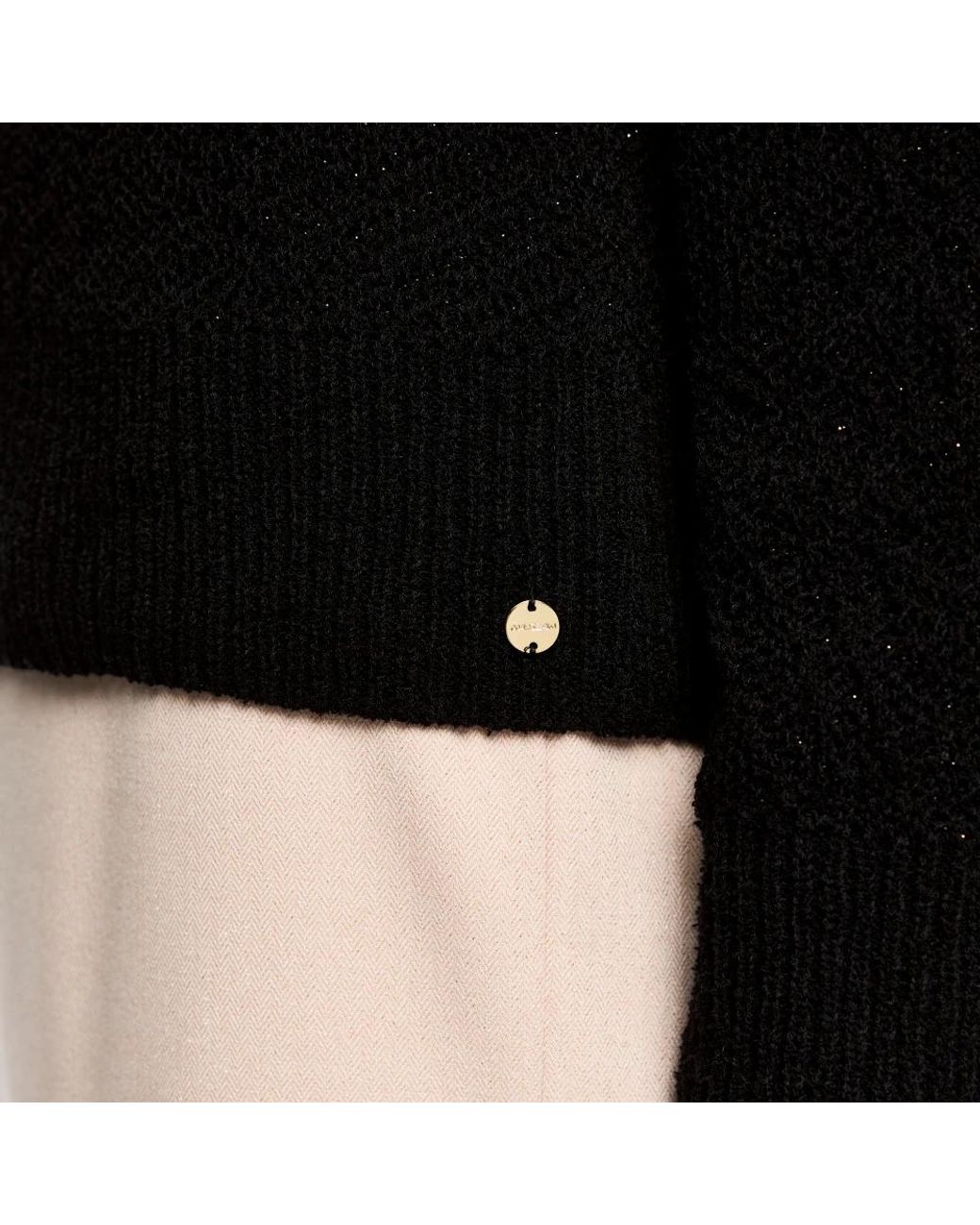 Marc Cain Black Strickpullover "Made