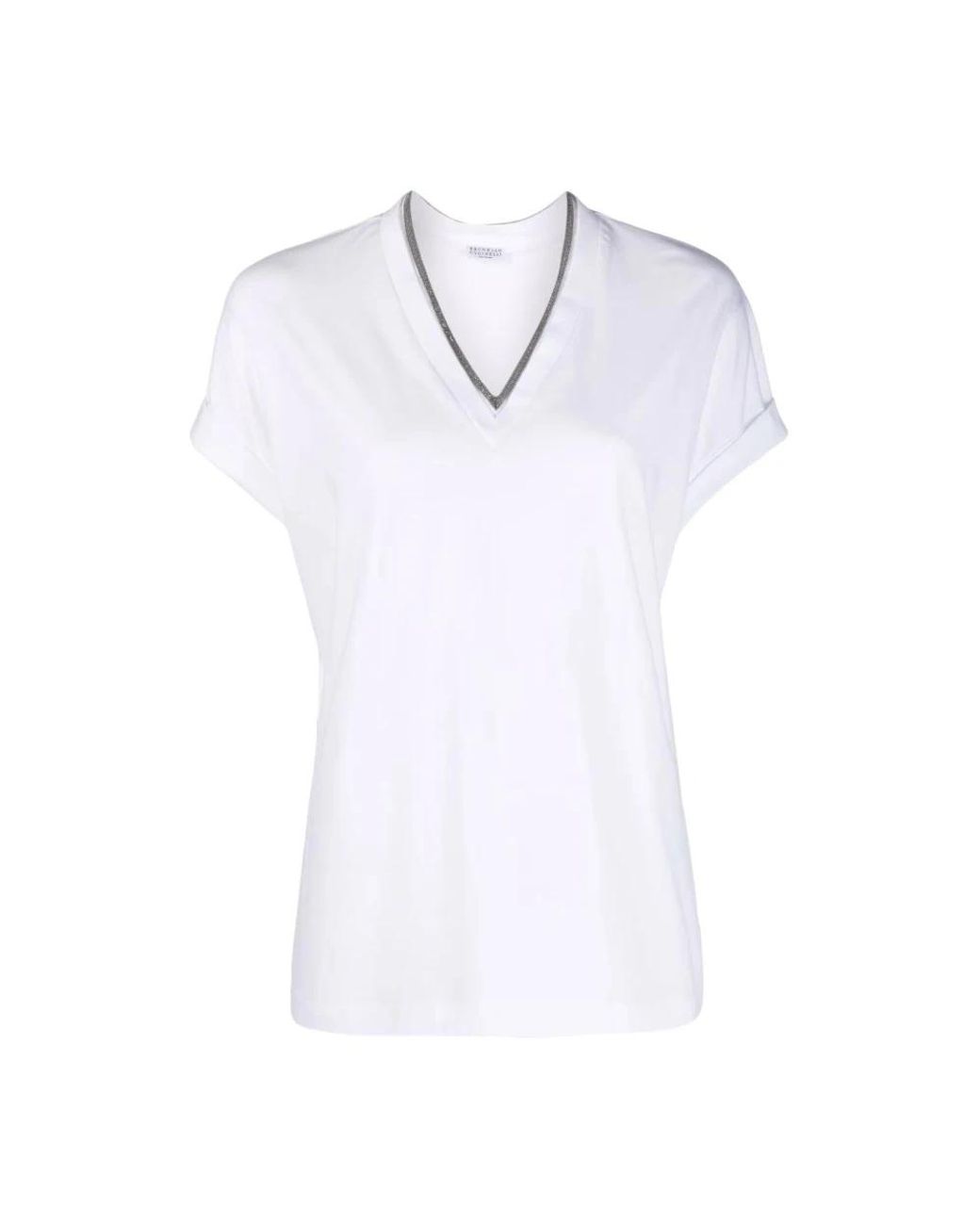 Brunello Cucinelli White T-Shirts