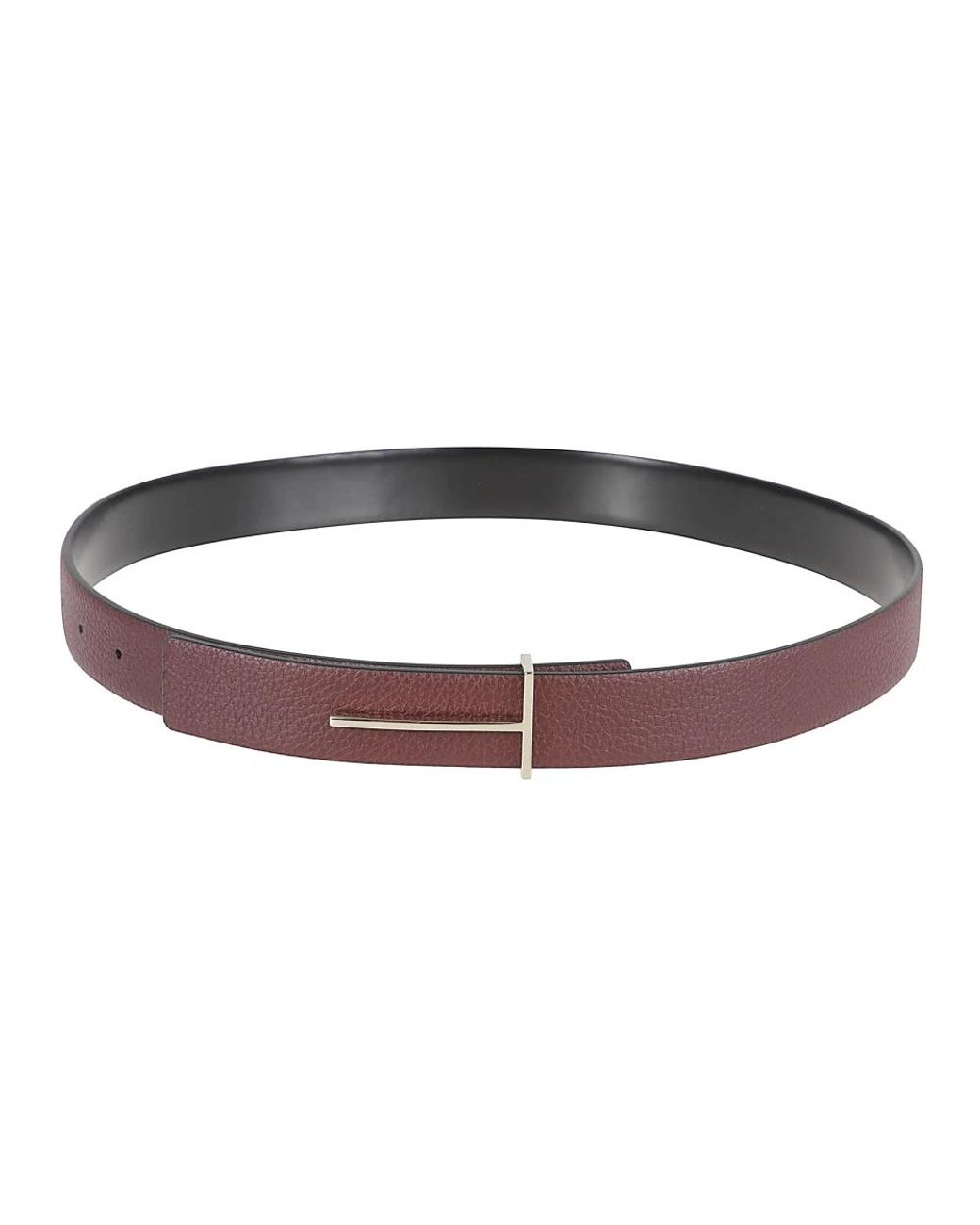 Tom Ford Red T Slim Ledergürtel