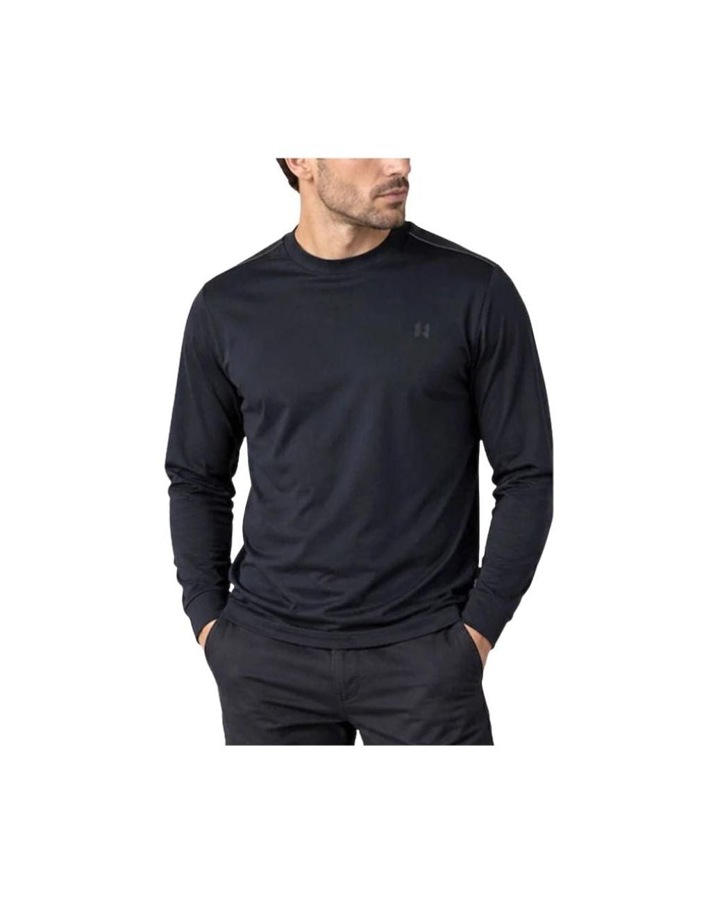Karl Lagerfeld Blue Long Sleeve T-Shirts for men