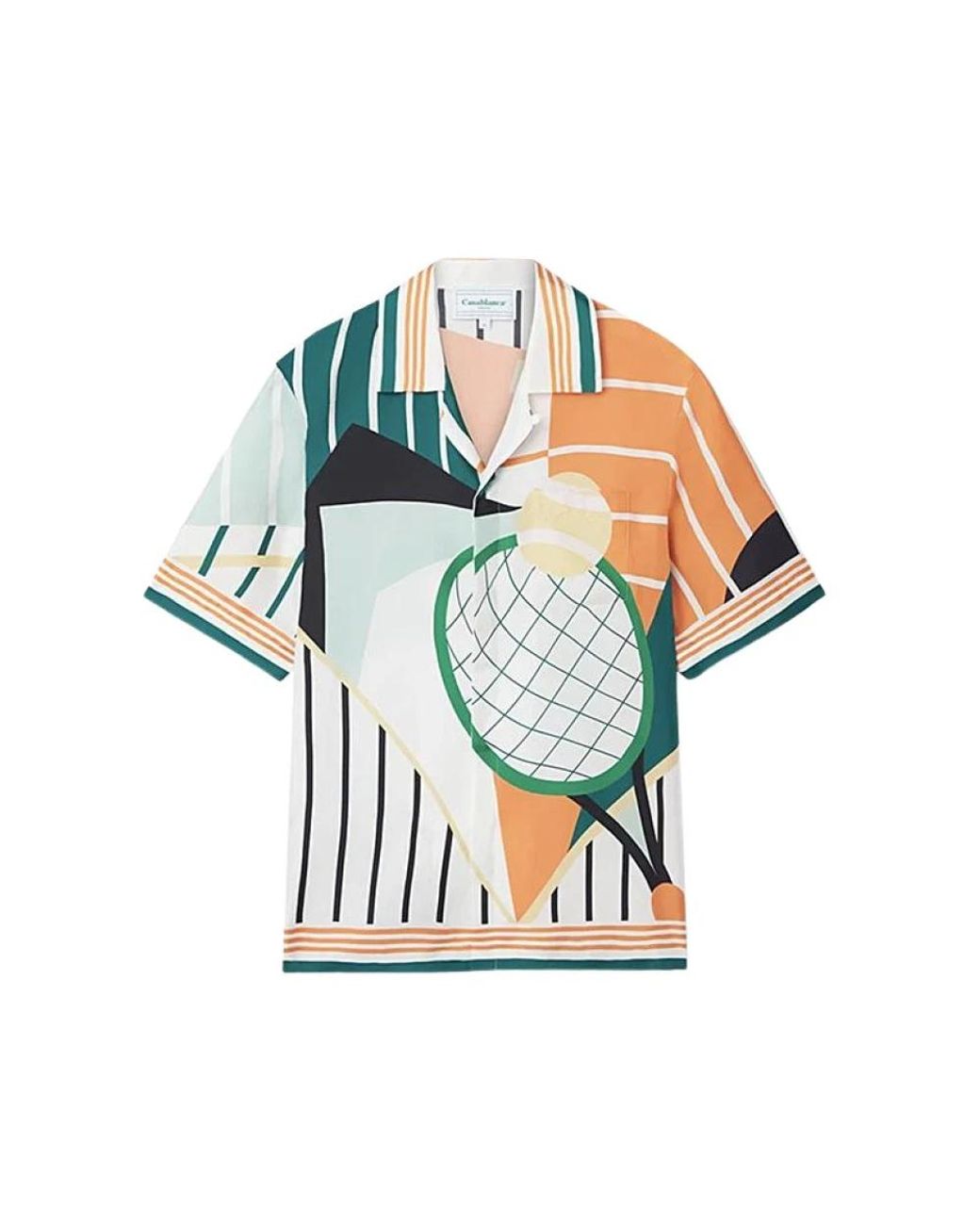 Casablanca Green Short Sleeve Shirts for men
