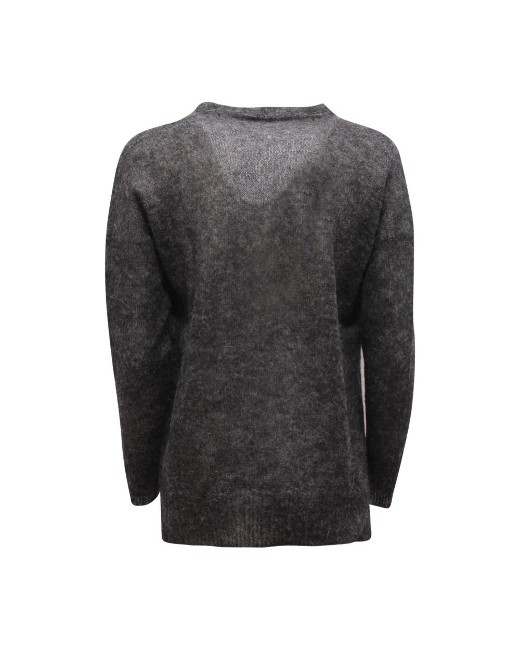 D.exterior Gray V-Neck Knitwear