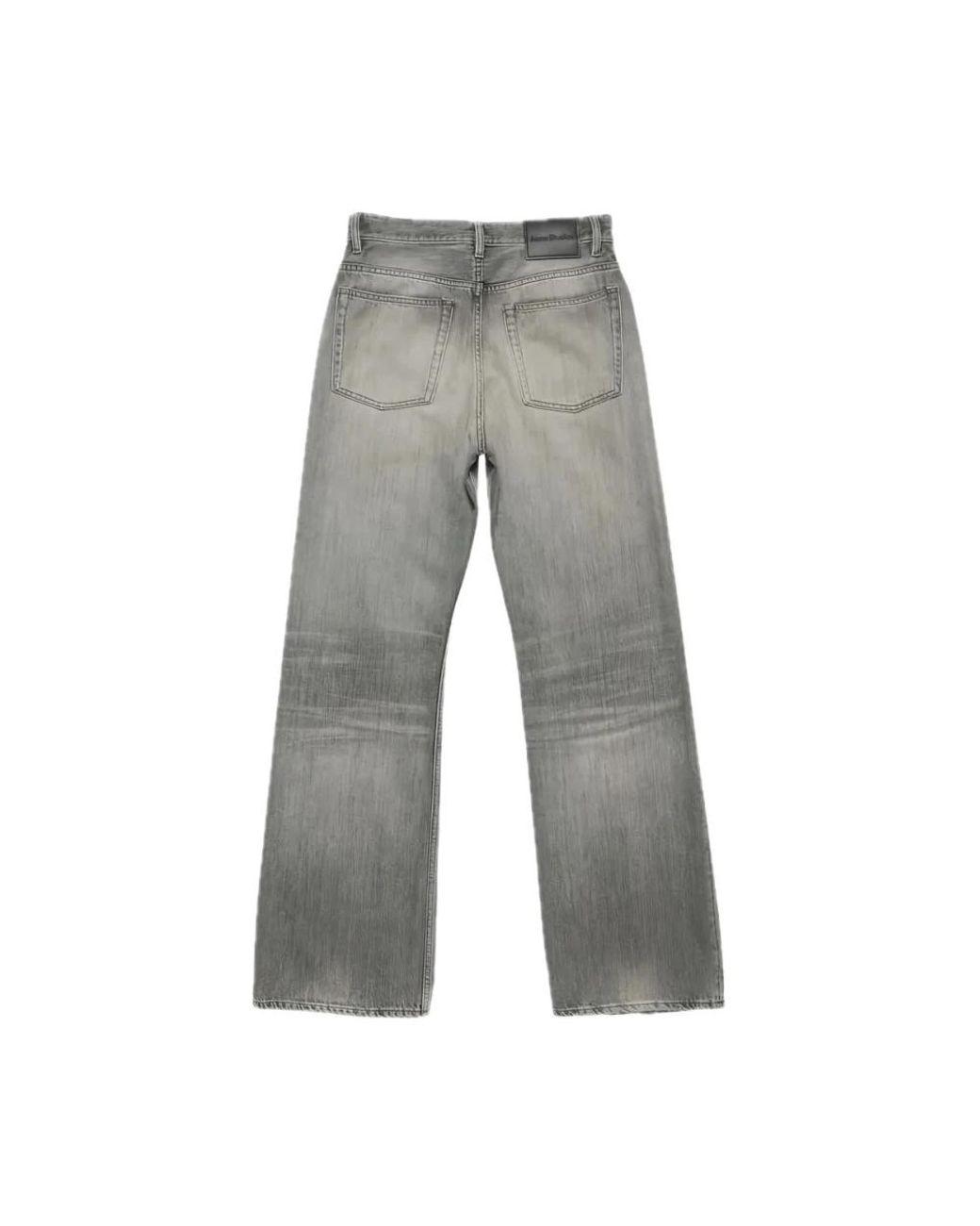 Acne Gray Straight Fit Jeans for men