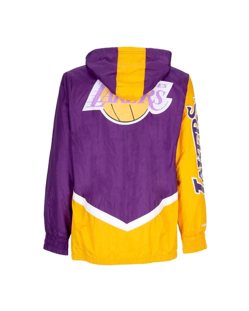 Mitchell & Ness Jassen ,Paars ,Polyester Nba Paarse Windbreaker Jas in het Purple voor heren