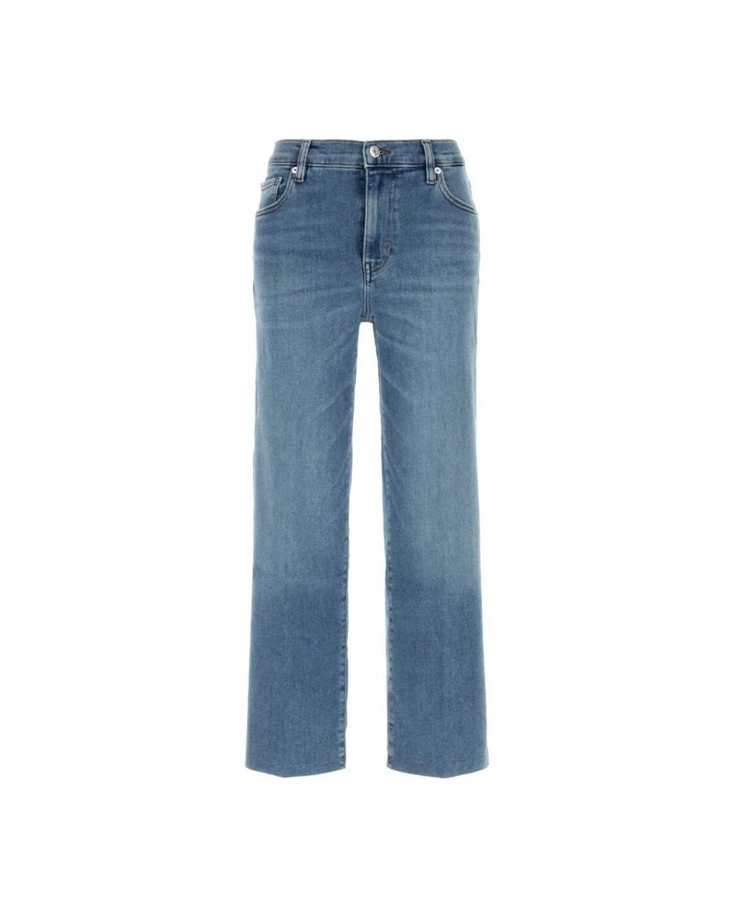 FRAME Blue Straight Jeans