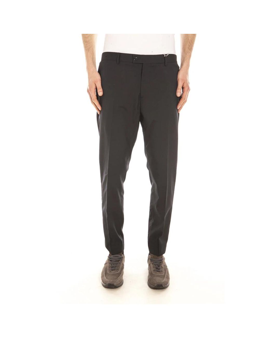 Daniele Alessandrini Gray Slim-Fit Trousers for men