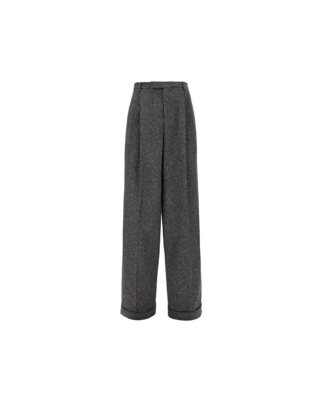 Valentino Garavani Gray Wide Trousers for men