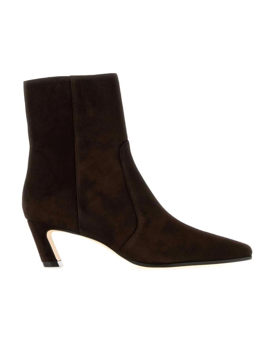 Stuart Weitzman Stassi Zip Bootie 50 in het Brown
