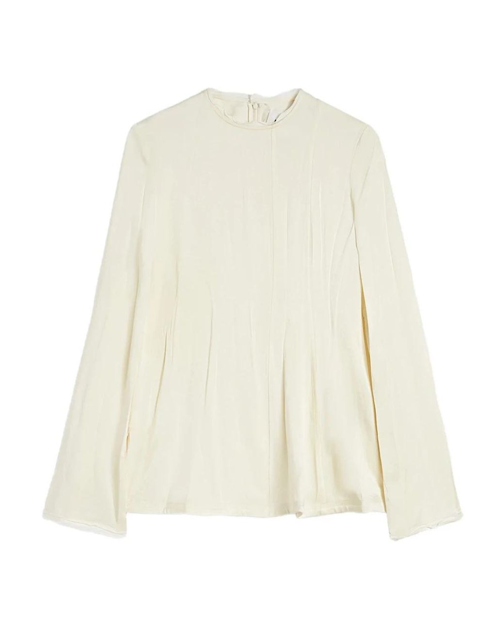 Jil Sander White Long Sleeve T-Shirts