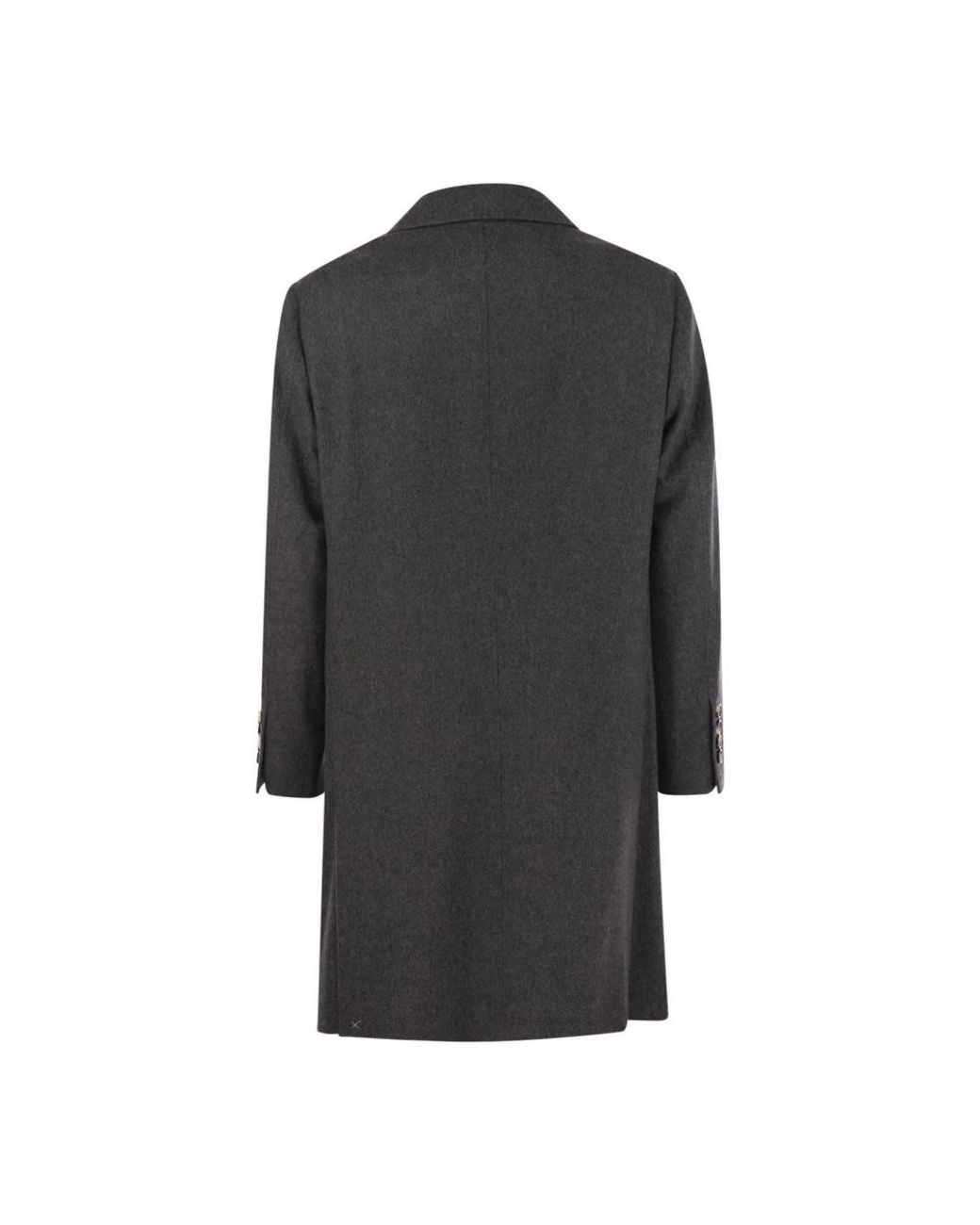 Brunello Cucinelli Black Single-Breasted Coats for men
