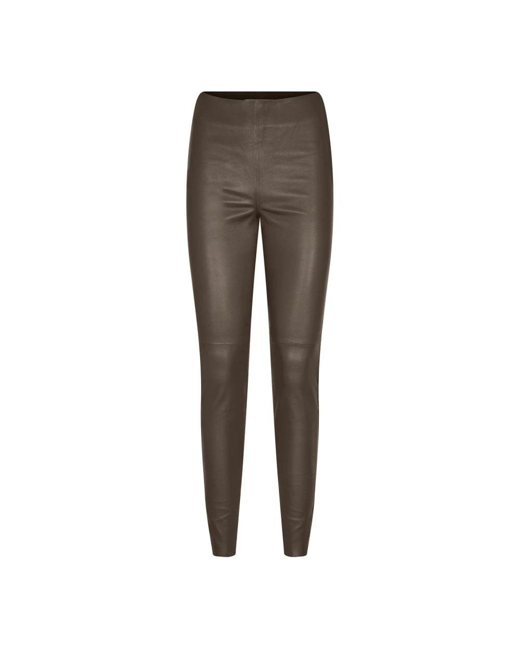 Mos Mosh Gray Leather Trousers