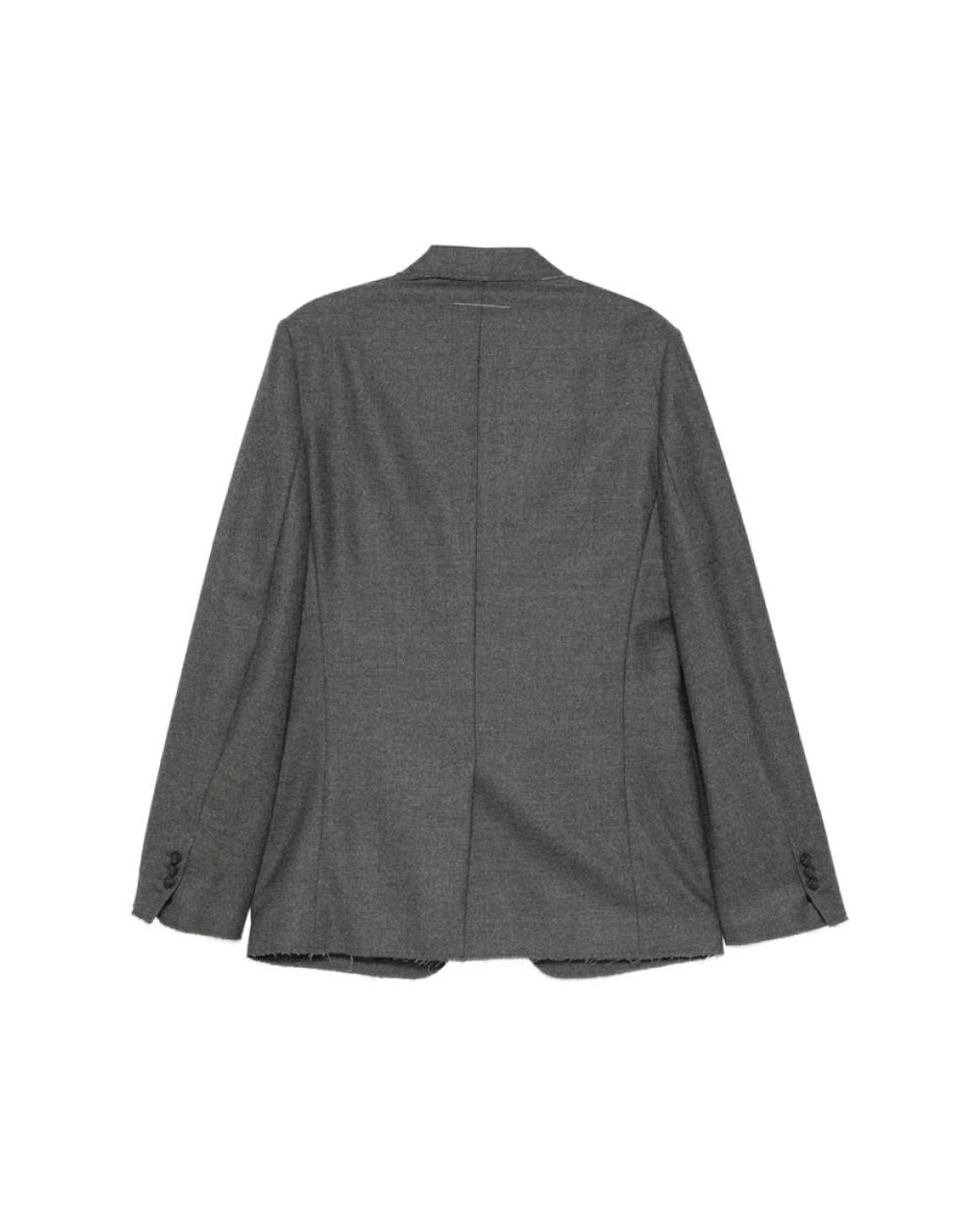 MM6 by Maison Margiela Gray Blazers for men