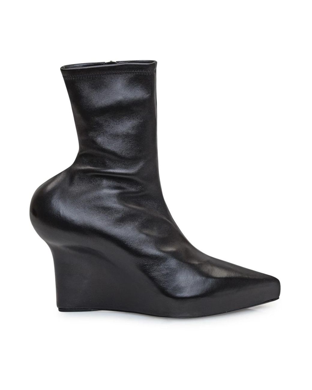 Givenchy Schoenen ,Zwart ,Leer Stretch Wedge Laarzen in het Black