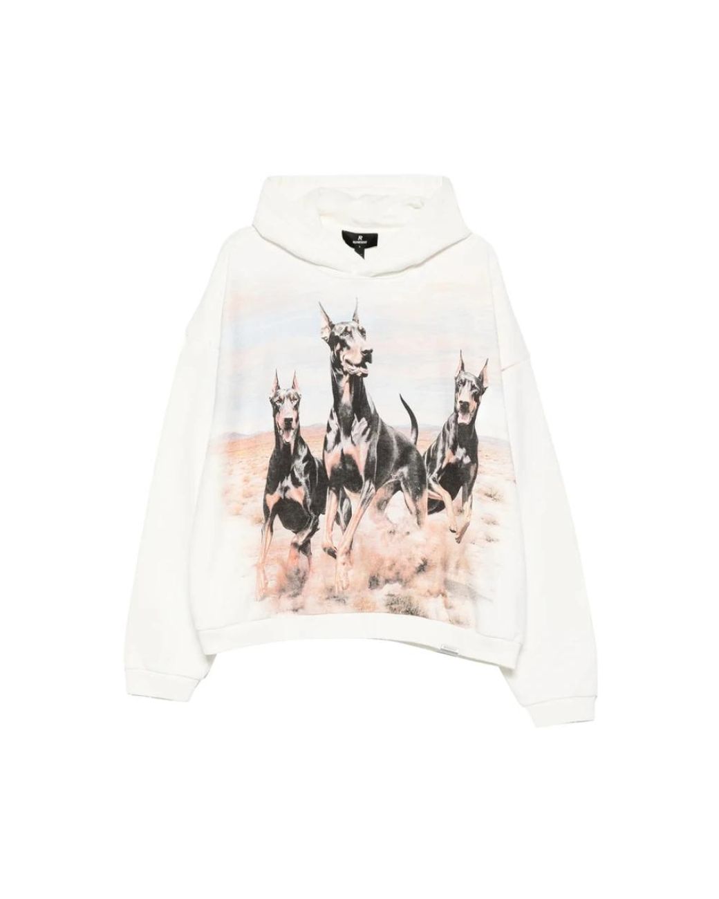 Represent Dog Print Hoodie in het White voor heren