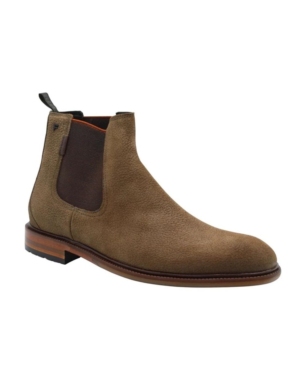 Floris Van Bommel Brown Chelsea Boots for men
