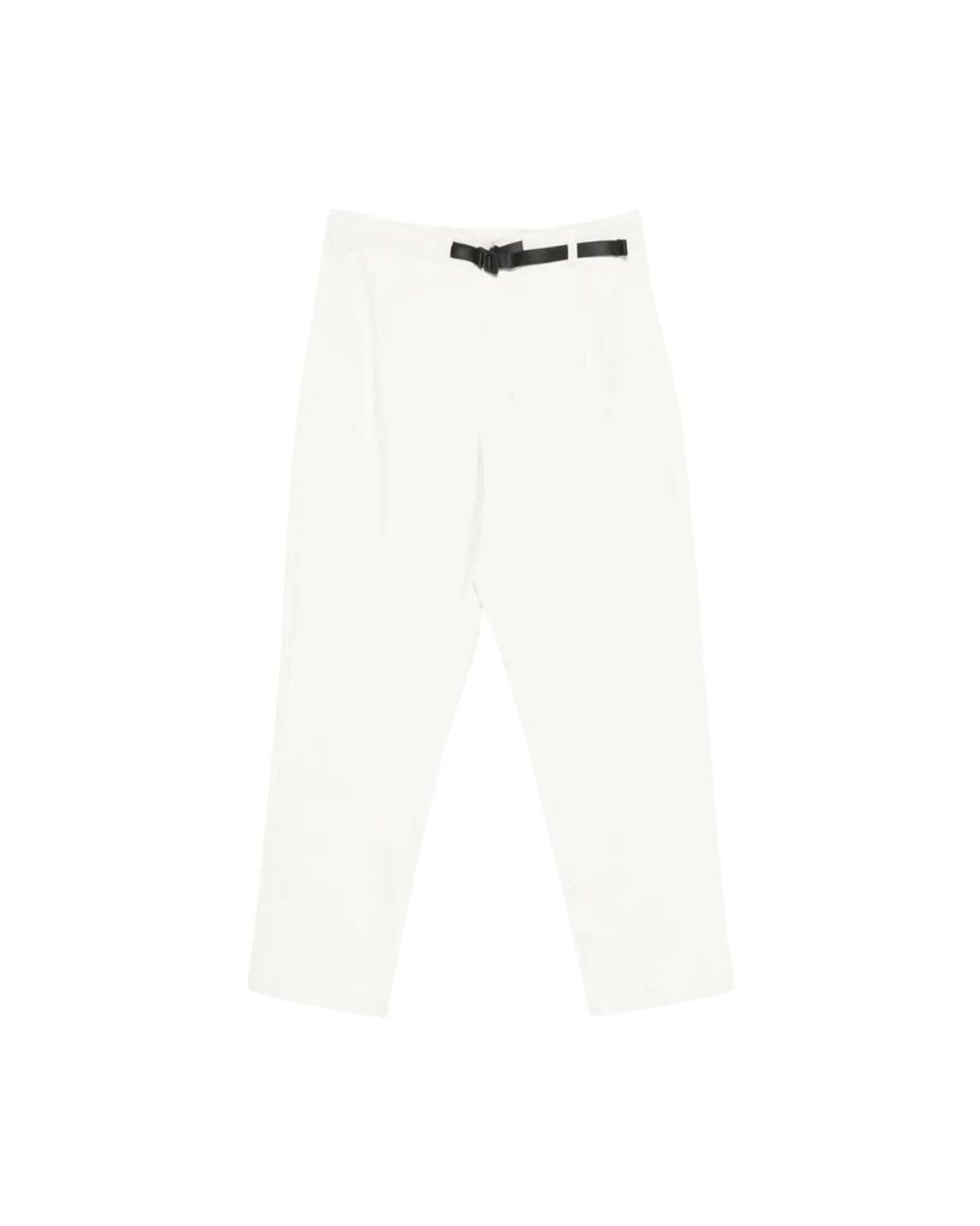 Goldwin White Straight Trousers for men