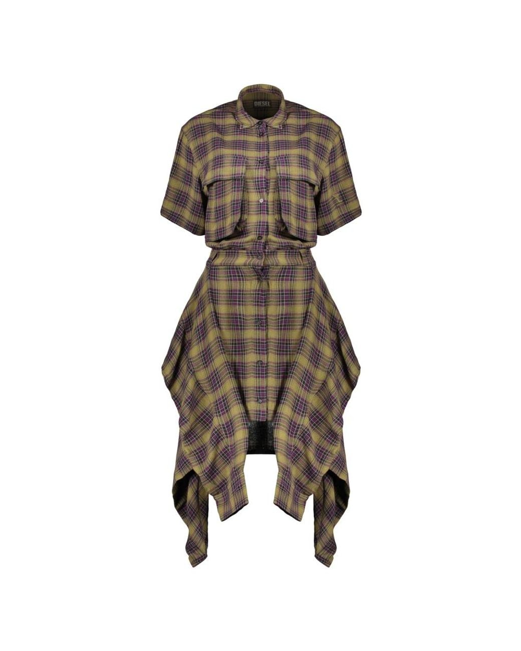 DIESEL Brown Shirt Dresses