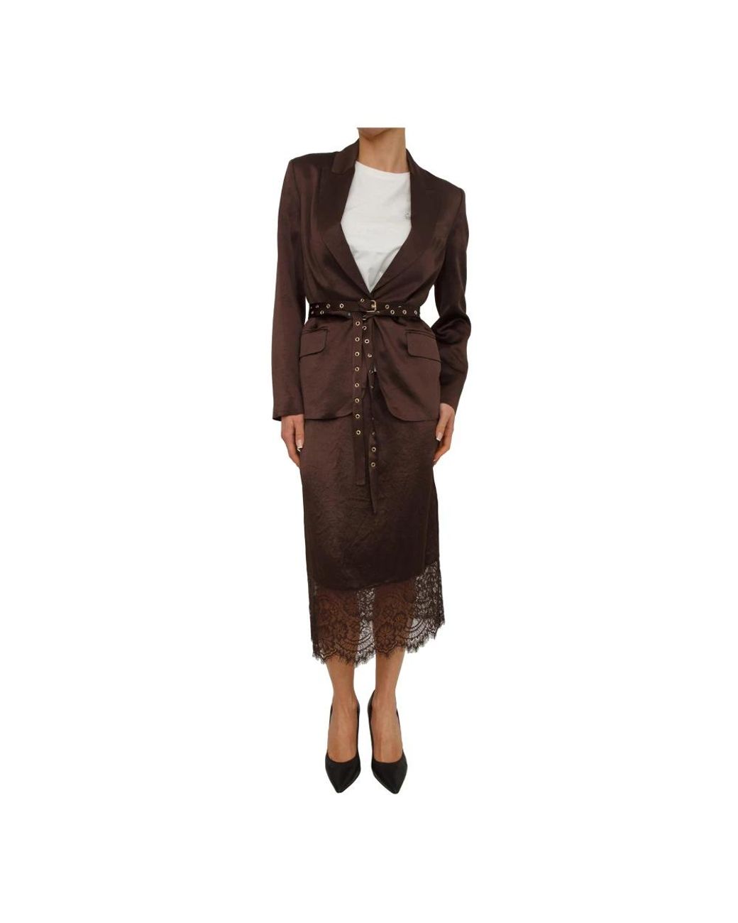 Liu Jo Brown Midi Skirts