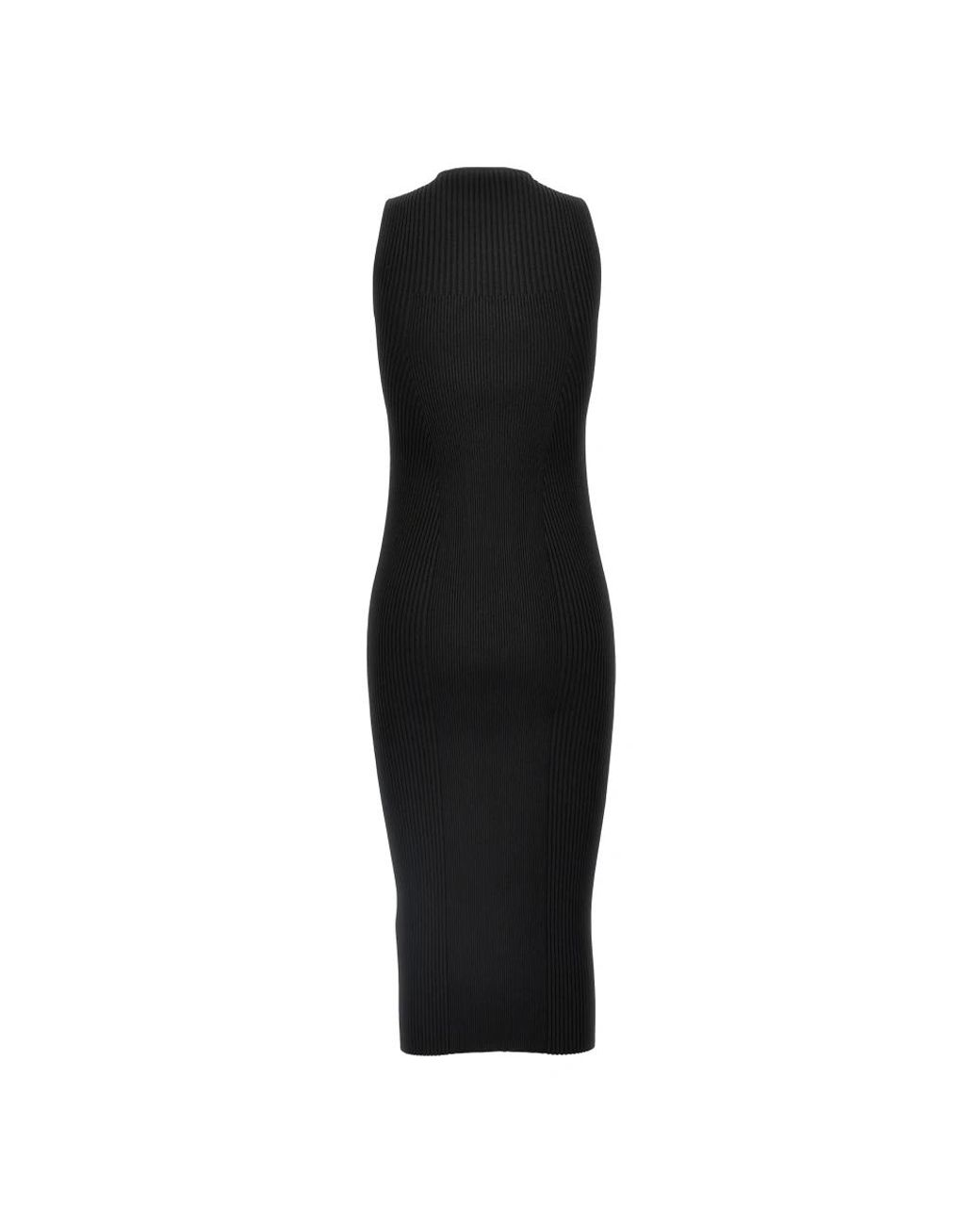 McQueen Black Knitted Dresses