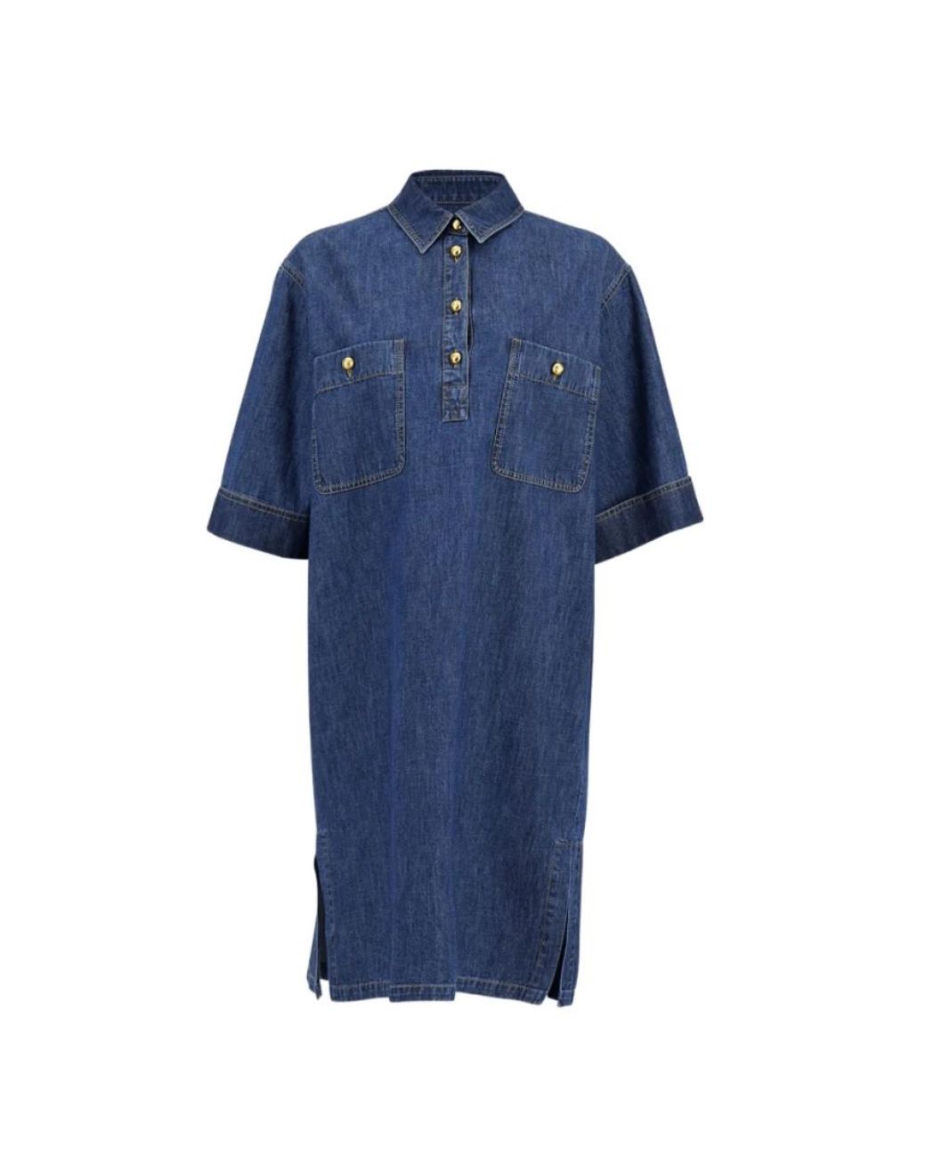 Valentino Blue Shirt Dresses