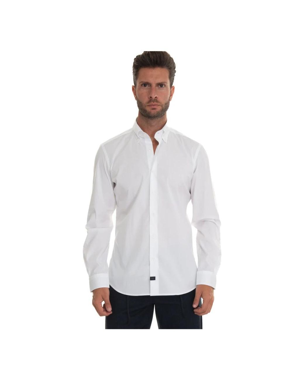 Fay White Casual Shirts for men