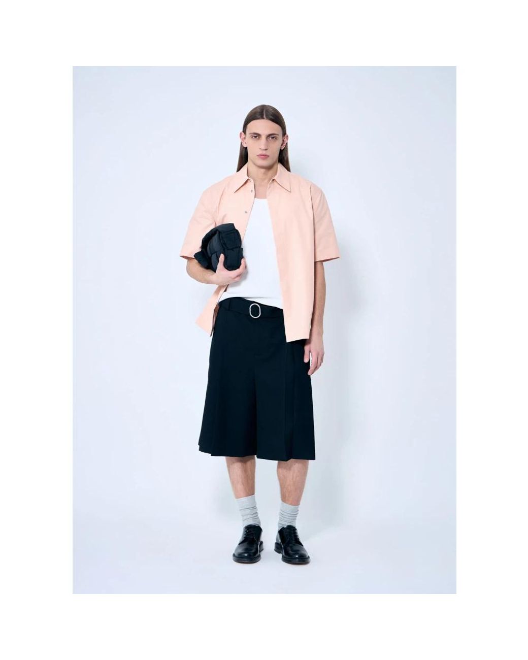 Jil Sander Pink Short Sleeve Shirts for men