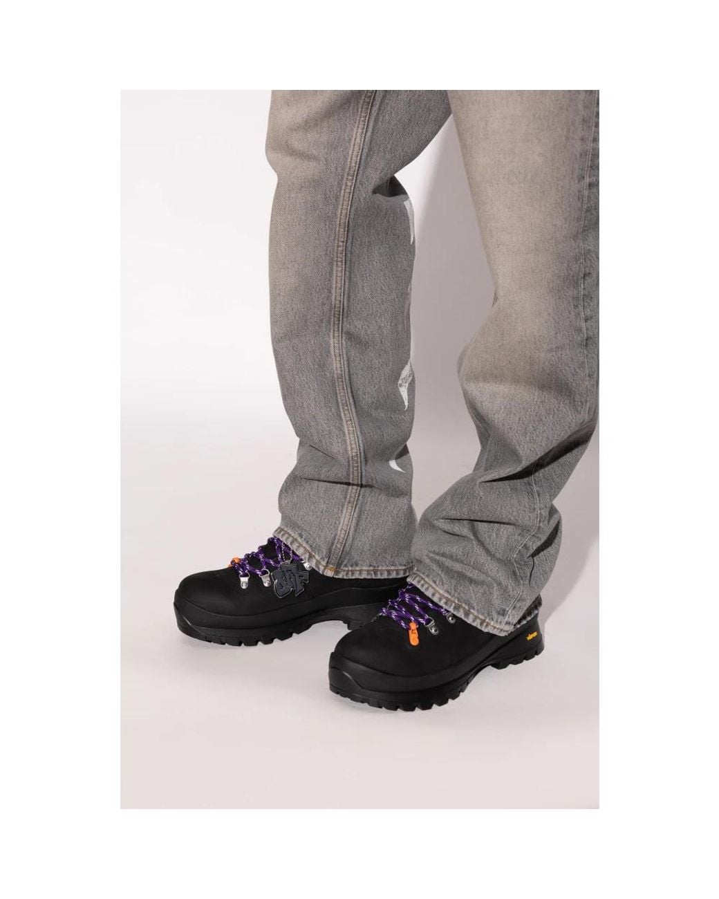 Off-White c/o Virgil Abloh Black Lace-Up Boots for men