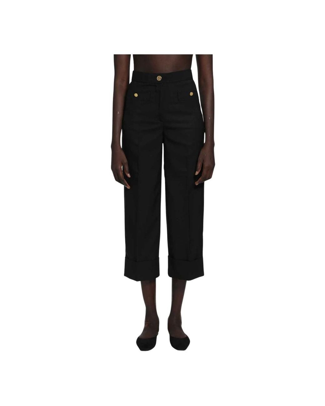 Thom Browne Black Cropped Trousers