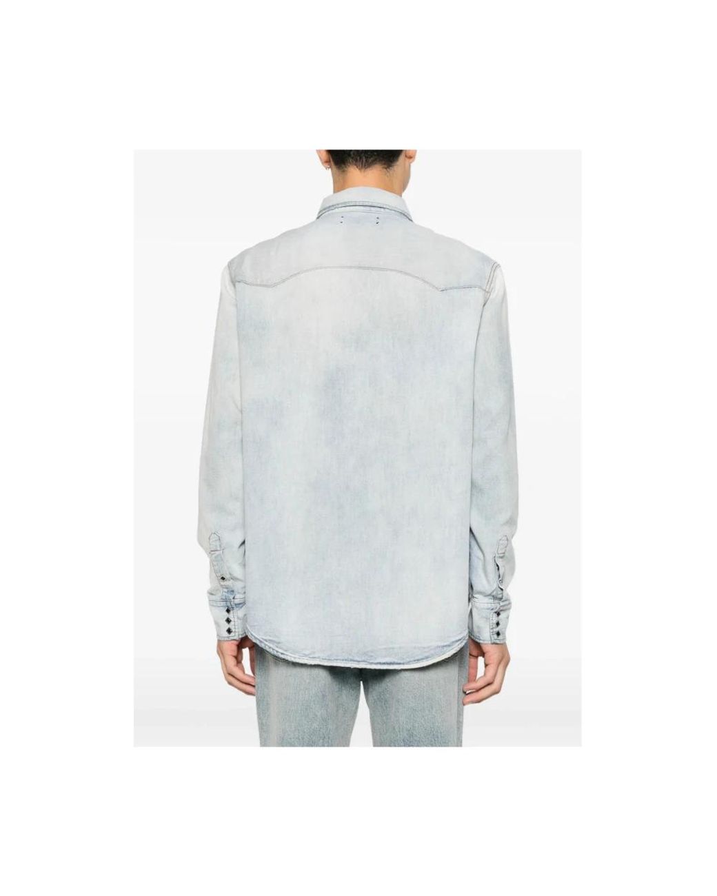 Amiri Blue Denim Shirts for men