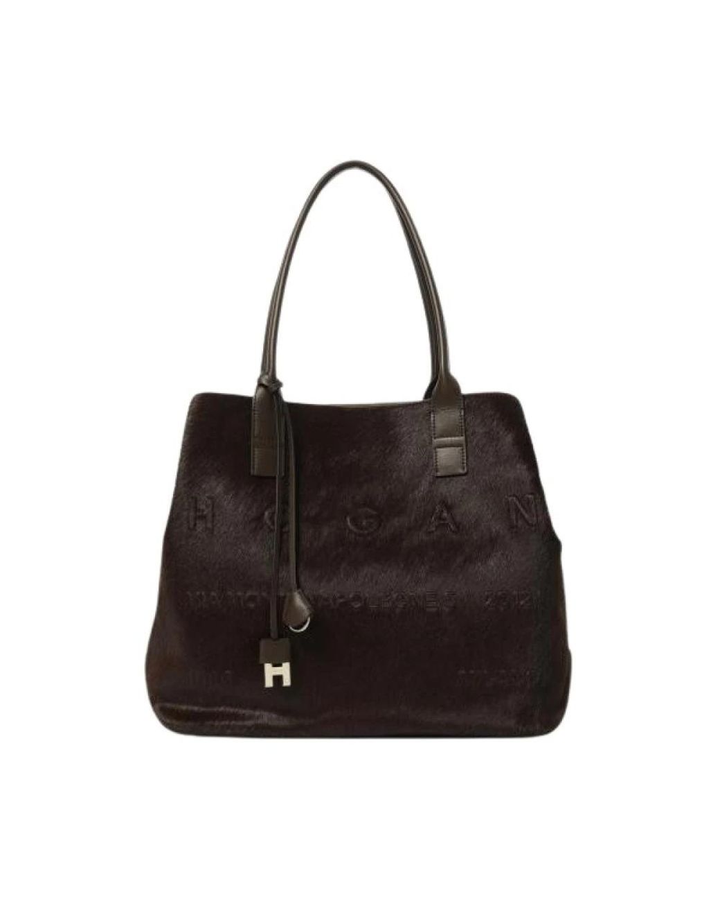 Hogan Black Shopping Bags