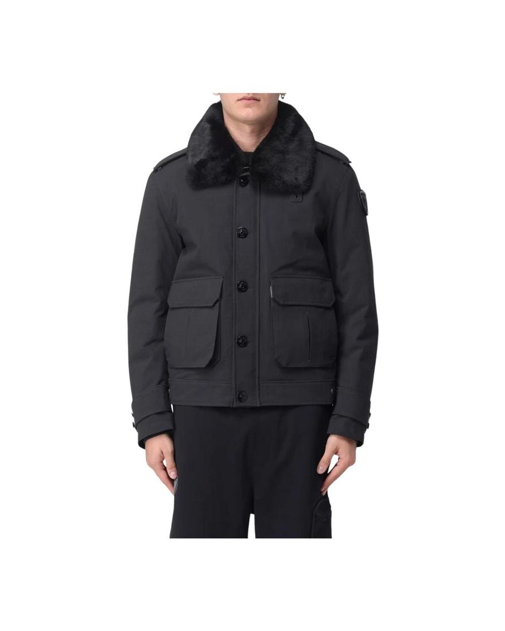 Blauer Poliziotto Jacket in Black für Herren