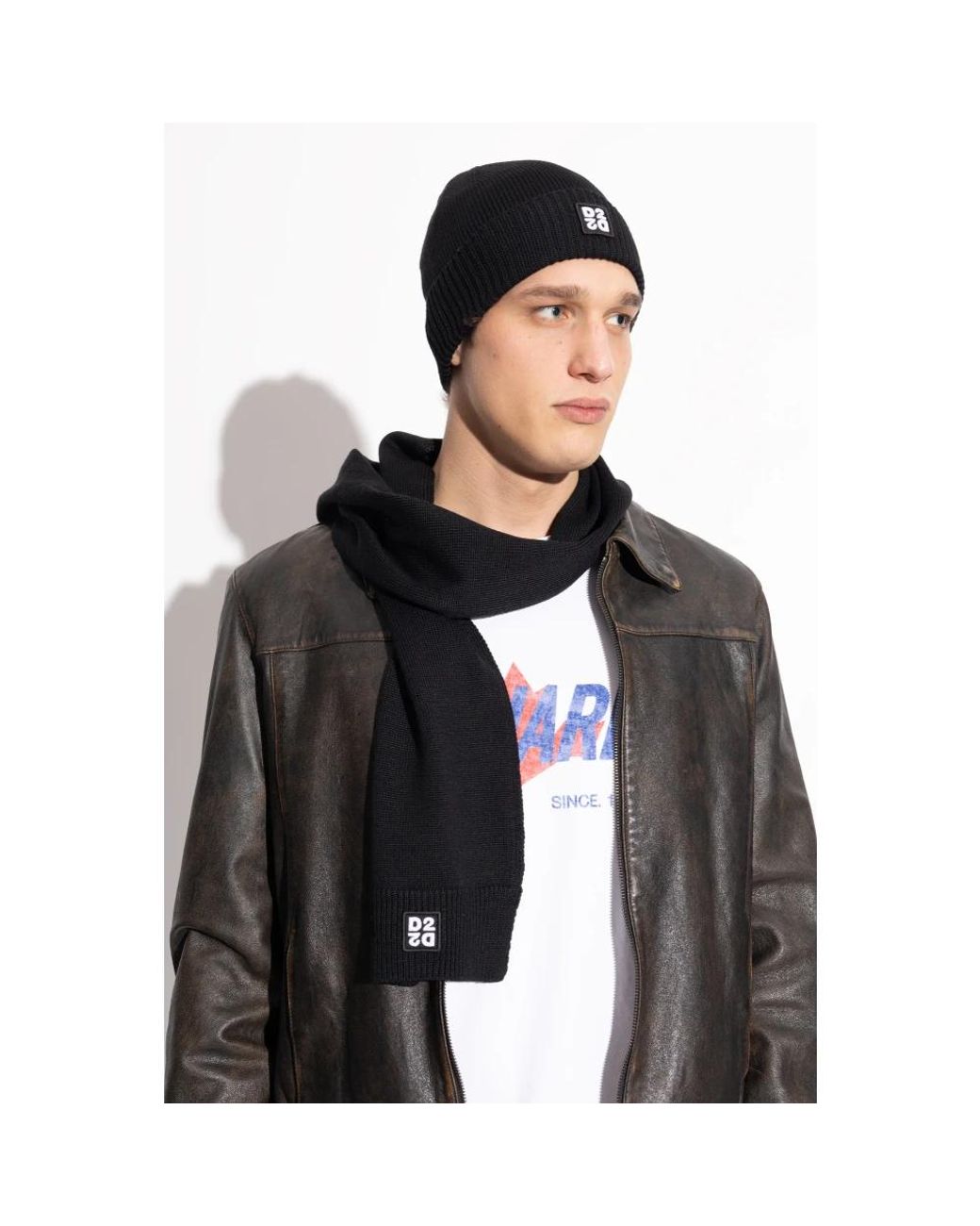 Beanies di DSquared² in Black da Uomo