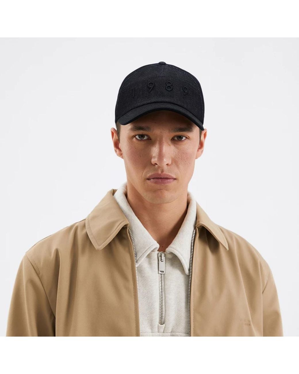 1989 STUDIO Black Hats & Caps for men