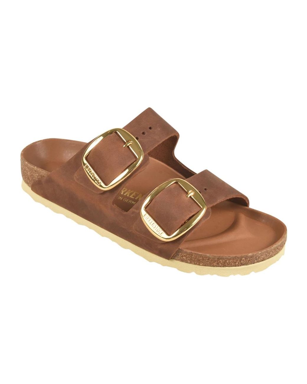 Birkenstock Brown Sliders for men
