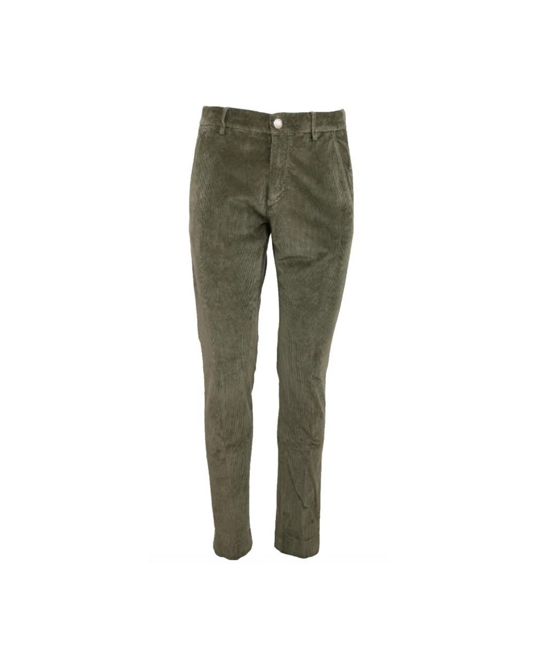 Hand Picked Green Slim-Fit Trousers for men