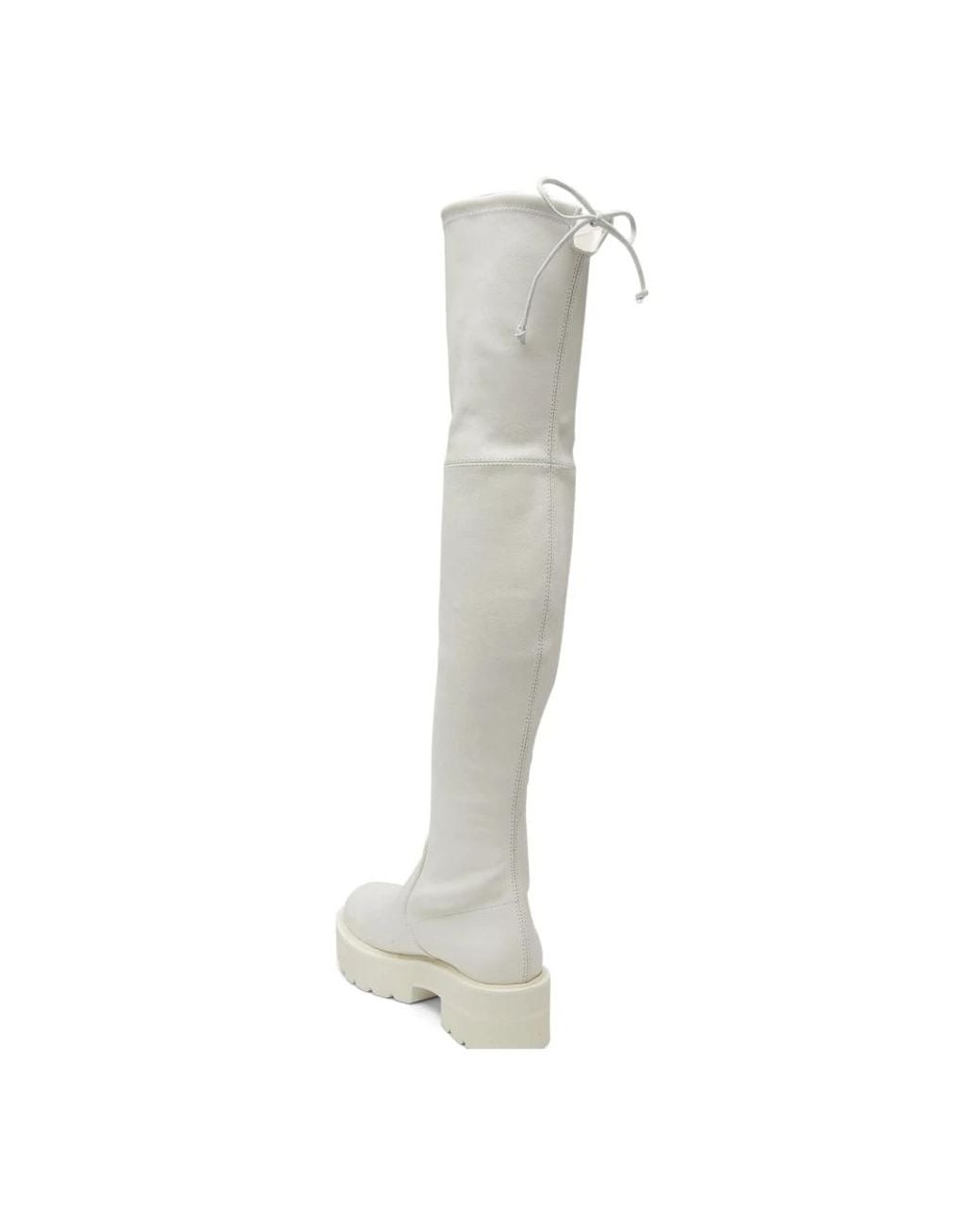 Stuart Weitzman White Ankle Boots
