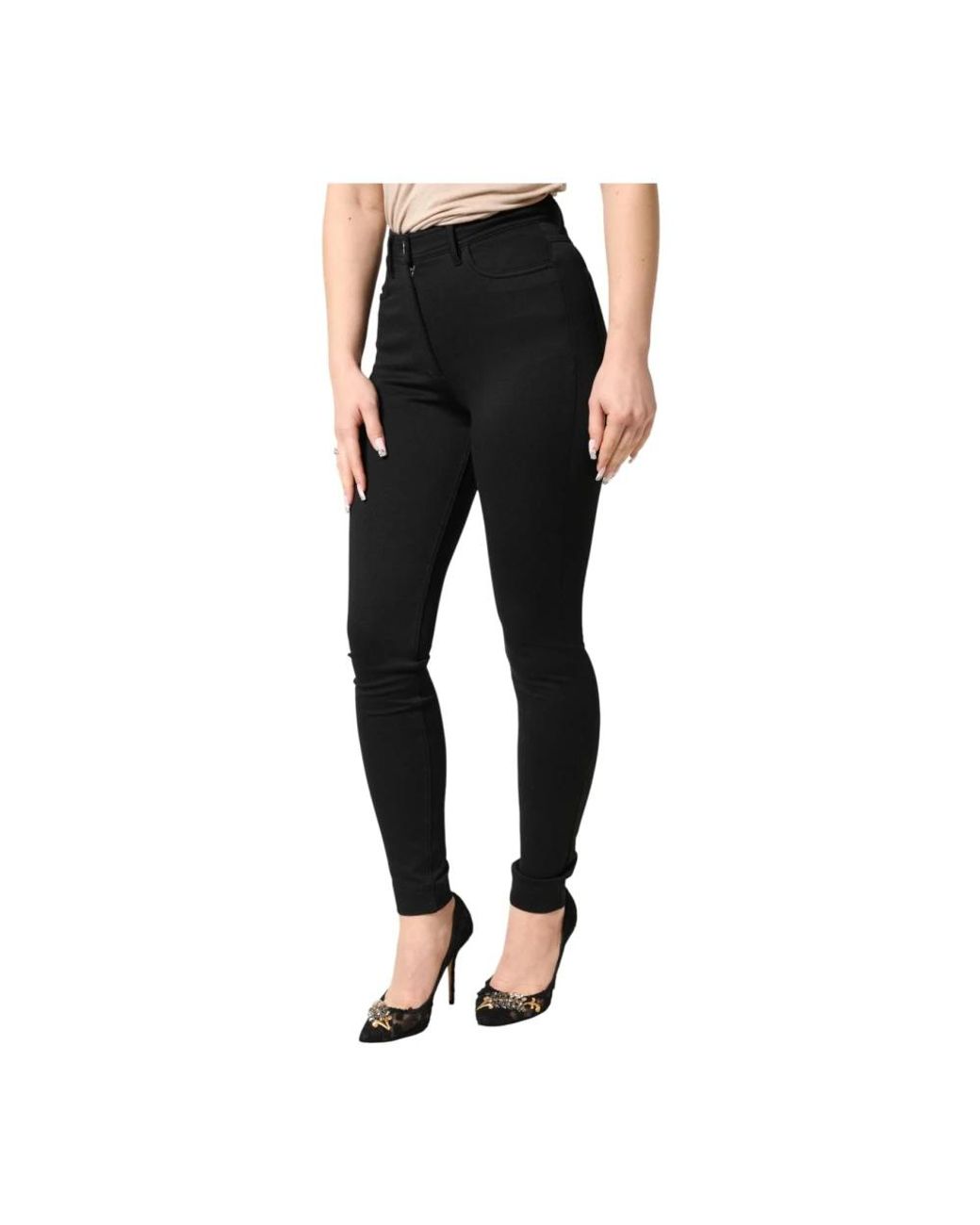 Dolce & Gabbana Black Skinny Trousers
