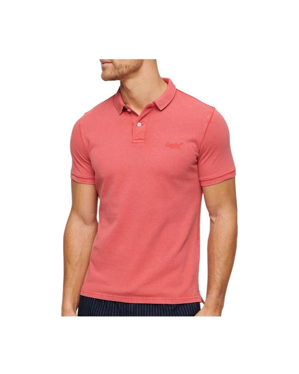 Superdry Pink Polo Shirts for men
