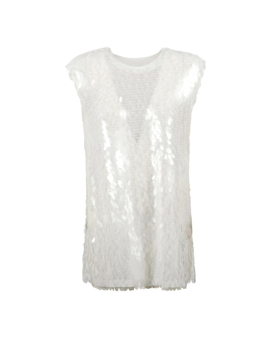 Norma Kamali White Sleeveless Tops
