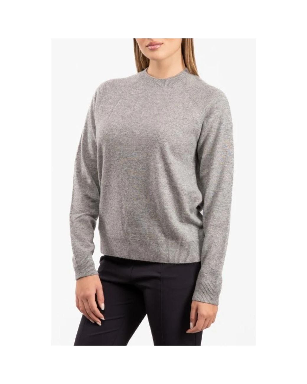 Mc2 Saint Barth Gray Round-Neck Knitwear